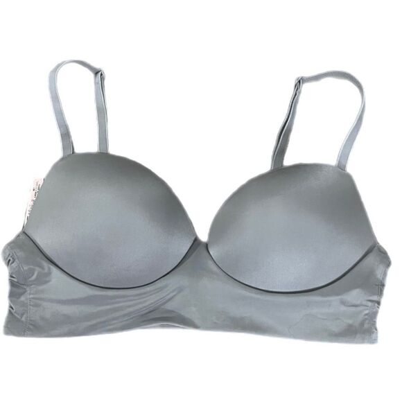 Victoria’s Secret DEMI padded no wire bralette bra Xsmall gray - Picture 1 of 4